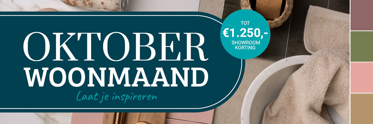 Oktober Woonmaand tot €1.250,- korting